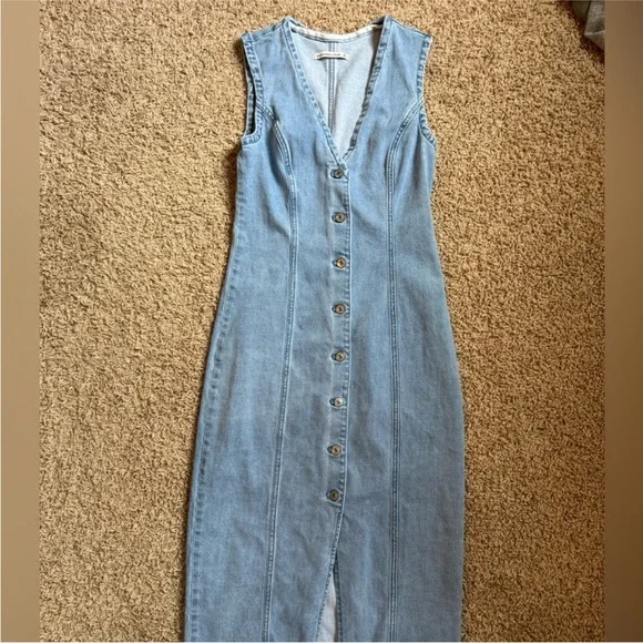 Abercrombie denim dress midi - Picture 5 of 8